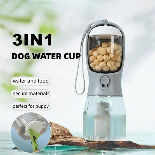 Dog Water Cup Three-in-one Portable Small Multi-functional