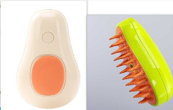 Steamy Cat Brush Grooming Comb Electric Self Cleaning Steam  For Massage